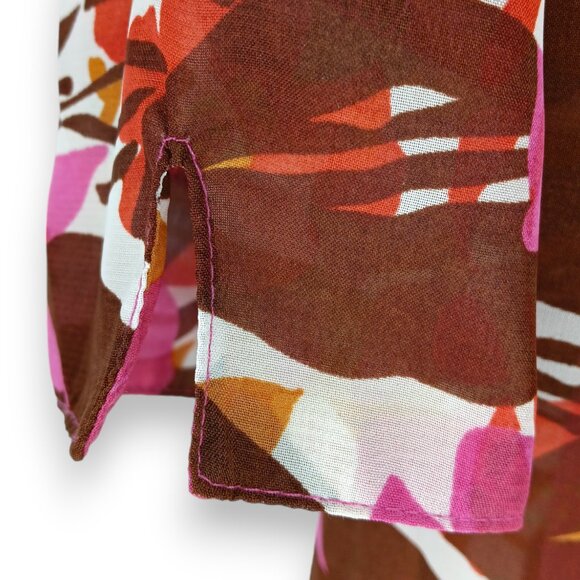 Apparenza- Women's 2 piece Top-SMALL-Tank & Blouse- Light-Floral-Pink-Cream - Picture 9 of 13